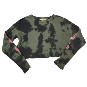 Truly Madly Deeply Camo Tie-dye Oversized Crop Thermal Size XS